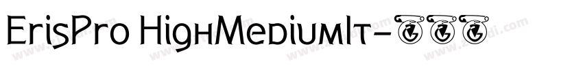 ErisPro HighMediumIt字体转换